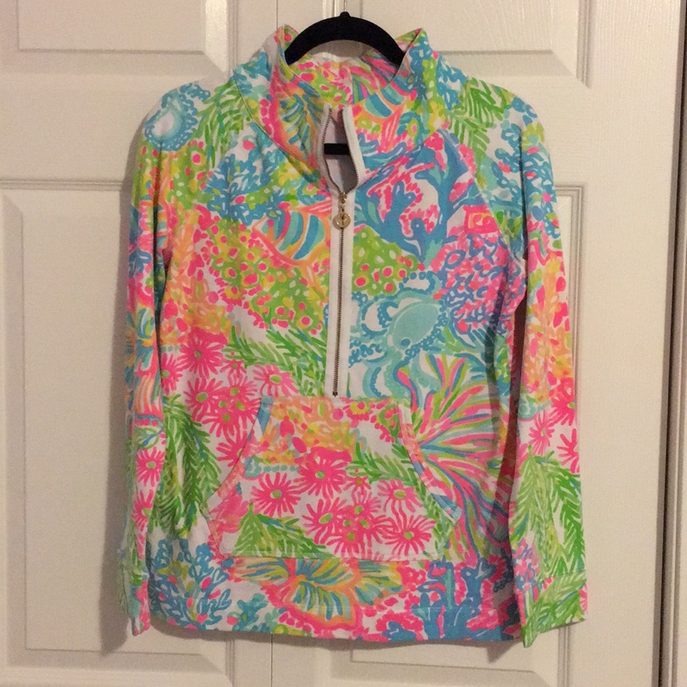 Lilly pulitzer lovers coral popover